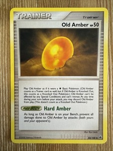 Old Amber - 84/100 - Uncommon VLP, English Pokemon Majestic Dawn