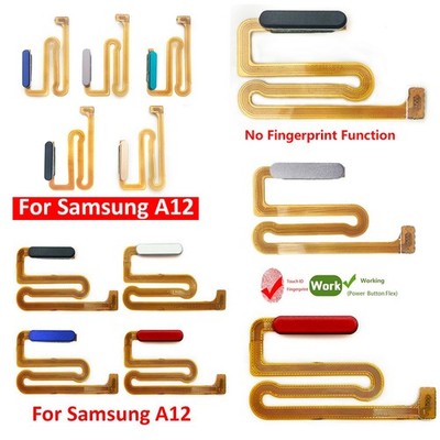 Fit Für Samsung A12 Home-Taste Kabel Power On/Off Flex Kabel Fingerabdrucksensor