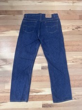 Vintage 1980  s Levi  s 501xx NWOT Dark Wash Raw Denim Jeans Size 36x30 Button Fly