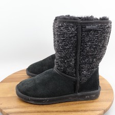 Minnetonka Moccasin Womens Suede Moccasin Boots black size 9