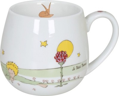 KÖNITZ 1111431599 Kuschelbecher DER KLEINE PRINZ - Freundschaft - 400 ml Porz...