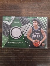 Walter Clayton Jr. Topps NBA Holiday Relic Jersey /25