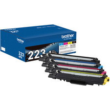 Brother TN223 4-Pack Black, Cyan, Magenta, Yellow Toner Cartridges, NEW-Open Box