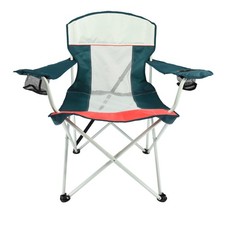 Oversized Mesh Camping Chair W/ Carry Bag Cup Holders
