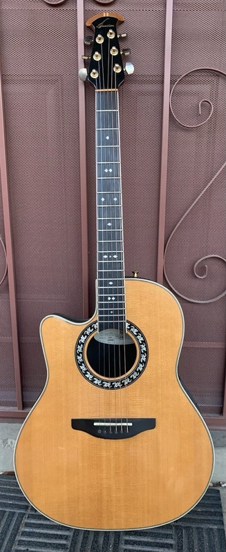 Ovation Legend L777 Acoustic-Electric Left Handed Guitar USA Made With Case