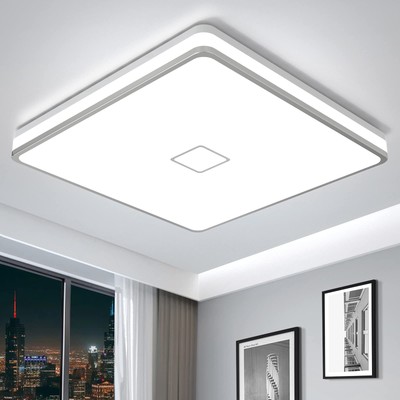 Airand LED Ceiling Light Fixtures Flush Mount 12.8inch 24W Bright White Squar...