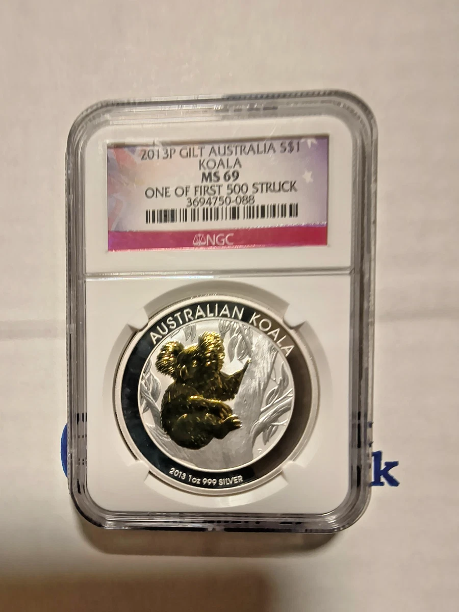 Australian Koala MS 69 Graded 1 oz Precious Metal Content per Unit