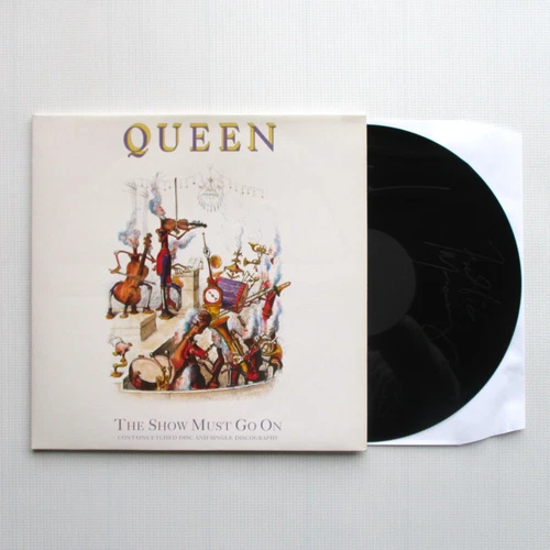 Queen 'The Show Must Go On' 12" Etched UK Vinyl Single Gatefold Record (1991)