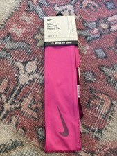 Nike Dri-Fit Dry Head Tie Move to Zero Reversible Headband Pink Red Unisex