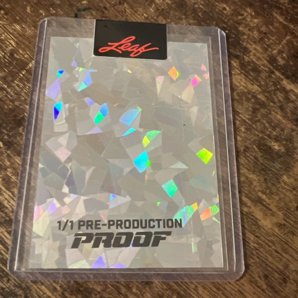 2024 Leaf Pro Set Retro Joe Montana Transparente Prueba de Preproducción 1/1🔥🔥 Foto 2 de 2