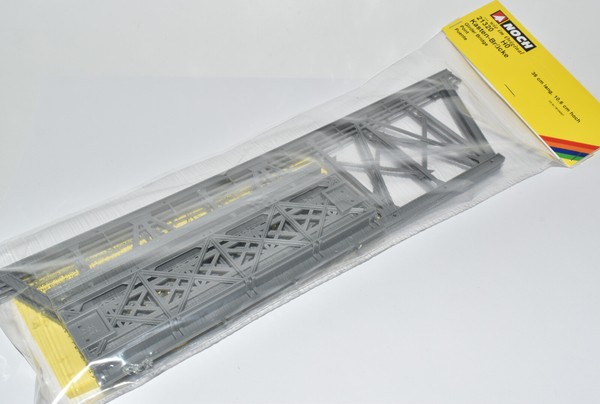 Noch H0 21320 KastenbrüCke- BrüCke GitterbrüCke 36 Cm Lang, Grau Neu & Ovp!-image