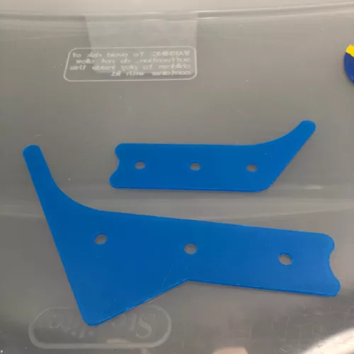 No Good Gofers Clear Laneguide Plastic Set. Used Williams Pinball Machine Parts