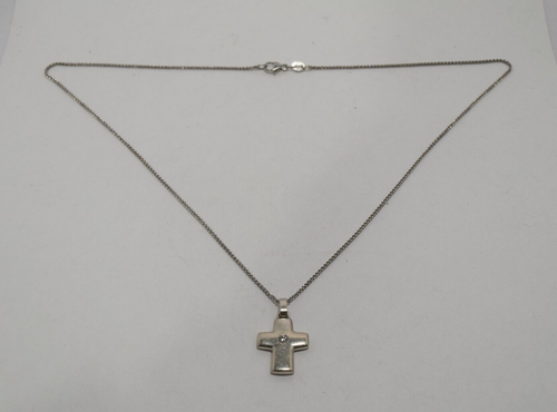 JAMES AVERY RETIRED DIAMOND CENTER CROSS PENDANT WITH NECKLACE