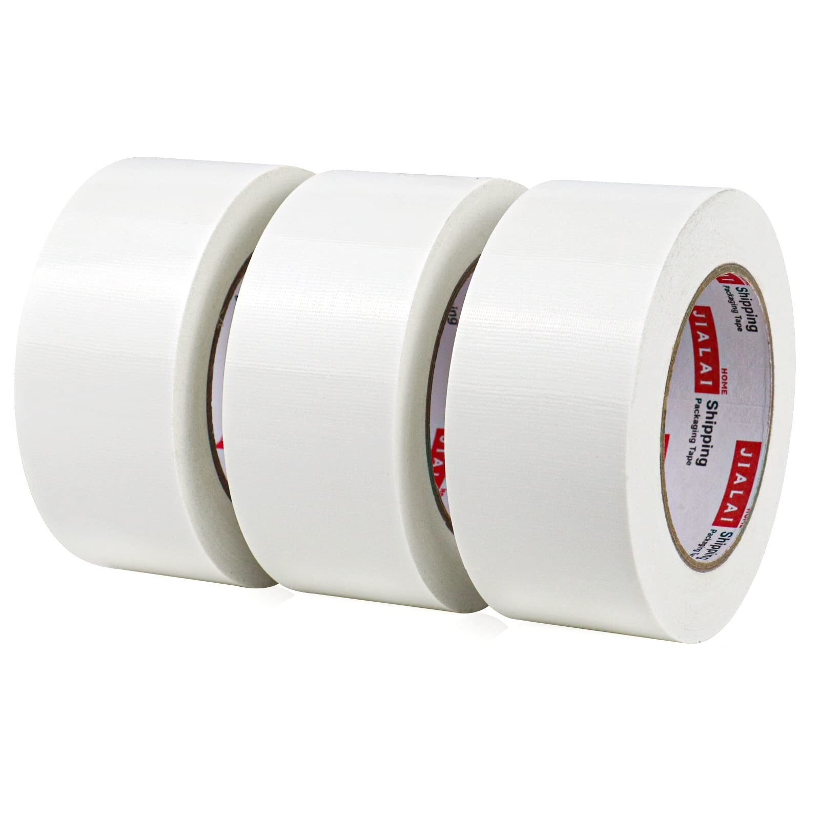 JIALAI HOME Duct Tape Heavy Duty - White Tape Duct 2 Inches x 30 Yards 3 Pack...