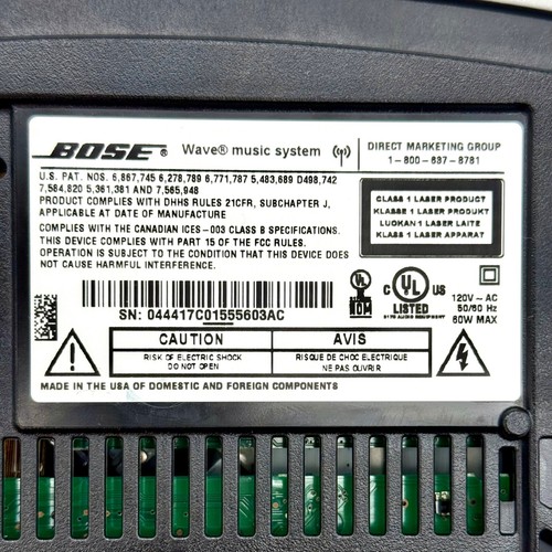 Bose Wave Music System First Generation CD AM/FM with Remote - Tested - Picture 9 of 11