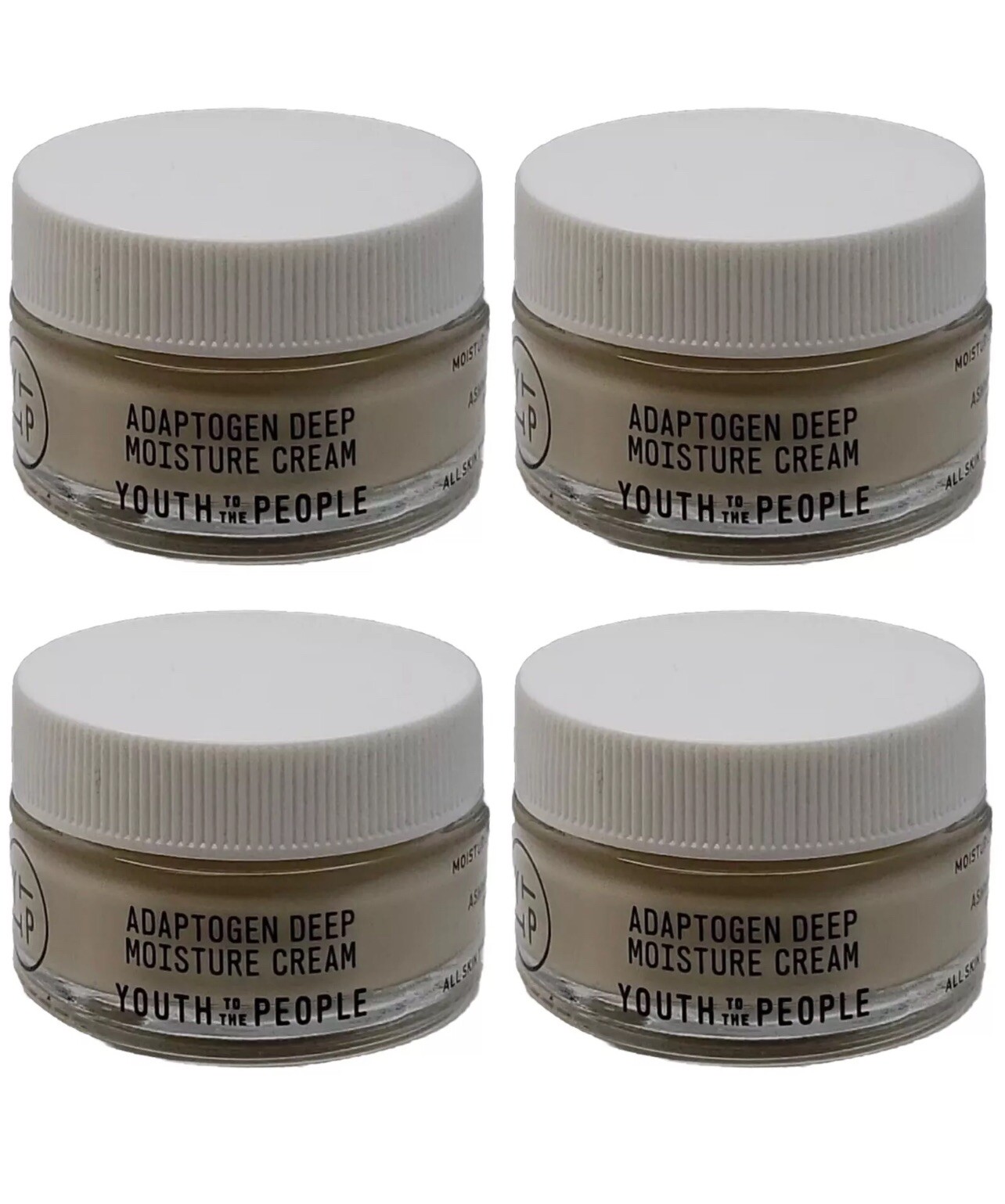 4 Youth To The People Adaptogen Deep Moisture Cream  .5 oz Each, New Without Box