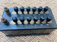 Vintage Central Scientific Cenco Electrical Resistance Decade Box: 1-400 Ohm