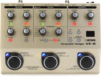 Boss VE-8 Acoustic Singer Effects Processor Pedal | eBay