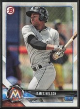 2018 Bowman Prospects #BP33 James Nelson Miami Marlins