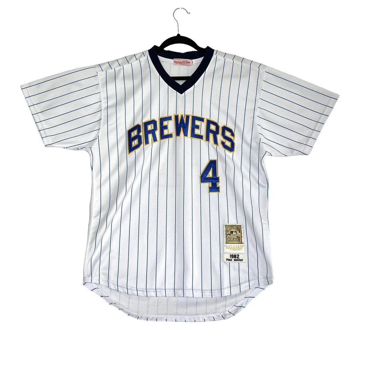 Milwaukee brewers top pinstripe jersey