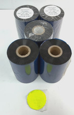 RESIN ENHANCED WAX RIBBON FOR ZEBRA PRINTER 110MMX450M LOT OF 5