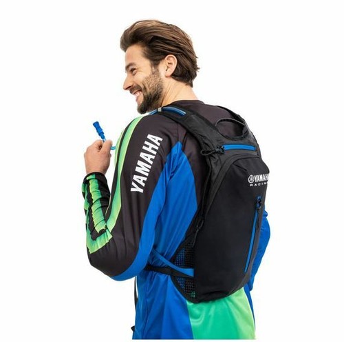 ZAINO MOTO DA VIAGGIO ORIGINALE YAMAHA RACING BLU CON BORSA PER BERE GARA |  eBay