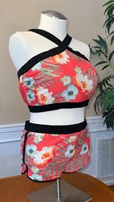 SWIM By Cacique, Multicolor Floral 2-Pc Bikini Swim Set, Size Top 22 - Bottom 18