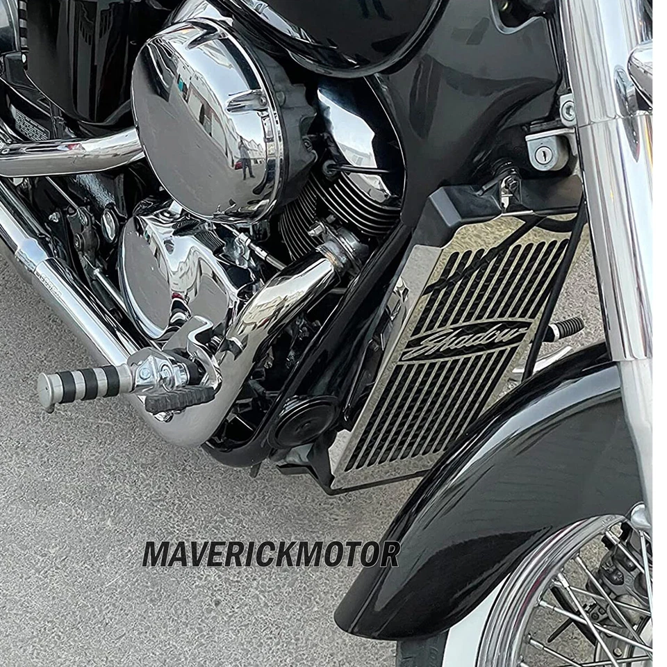 Rejilla protectora de cubierta de radiador para Honda Shadow VT750 ACE 97-03 Spirit VT 750 01-08 Foto 2 de 4