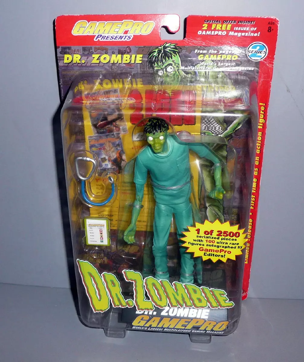 2002 Joyride Studios GamePro DR. ZOMBIE Figure Series 2 UNUSED MOC