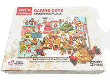Chalk &amp; Chuckles Caring Cats Puzzle Makermax Puzzle 100 Pieces New Sealed