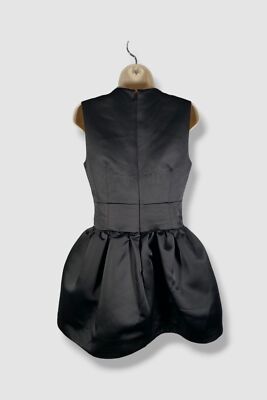 area embellished sweetheart satin mini dress Black Satin Sweetheart Neckline Mini Dress