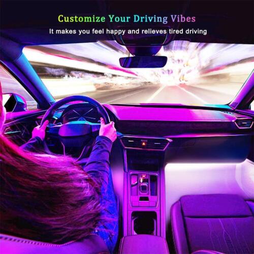 USB Car LED Interior Strip 5-12V 36 Lights Multi-color Light Voice control- P6I0 - Picture 5 of 13