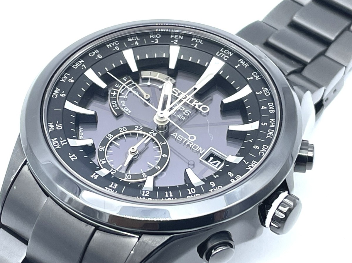 Near MINT SEIKO ASTRON GPS Radio Wave Solar Titanium Men Near MINT SEIKO ASTRON GPS Radio Wave Solar Titanium Men