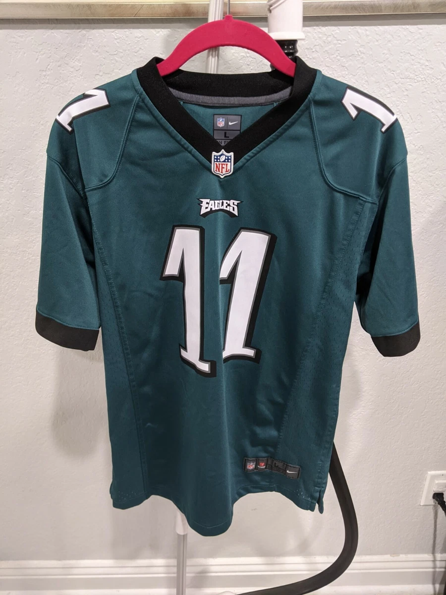 Nike Philadelphia Eagles No11 Carson Wentz Green Men's Stitched NFL Limited Rush Jersey