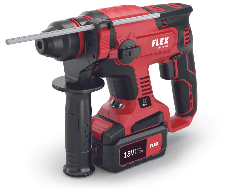 Flex Akku-Kombi-Bohrhammer CHE 18.0-EC + 2x Akku 5.0 Ah +Akku-Gebläse BW 18.0-EC - Bild 3 von 4