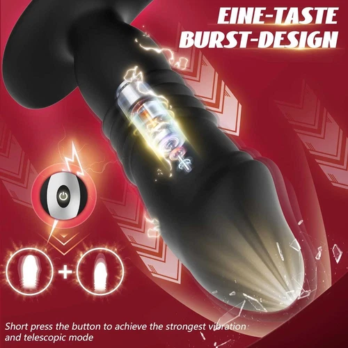 Male Prostate Massager APP Vibrator Thrusting Anal Butt Plug Dildo Sex Toys Men - Picture 11 of 24