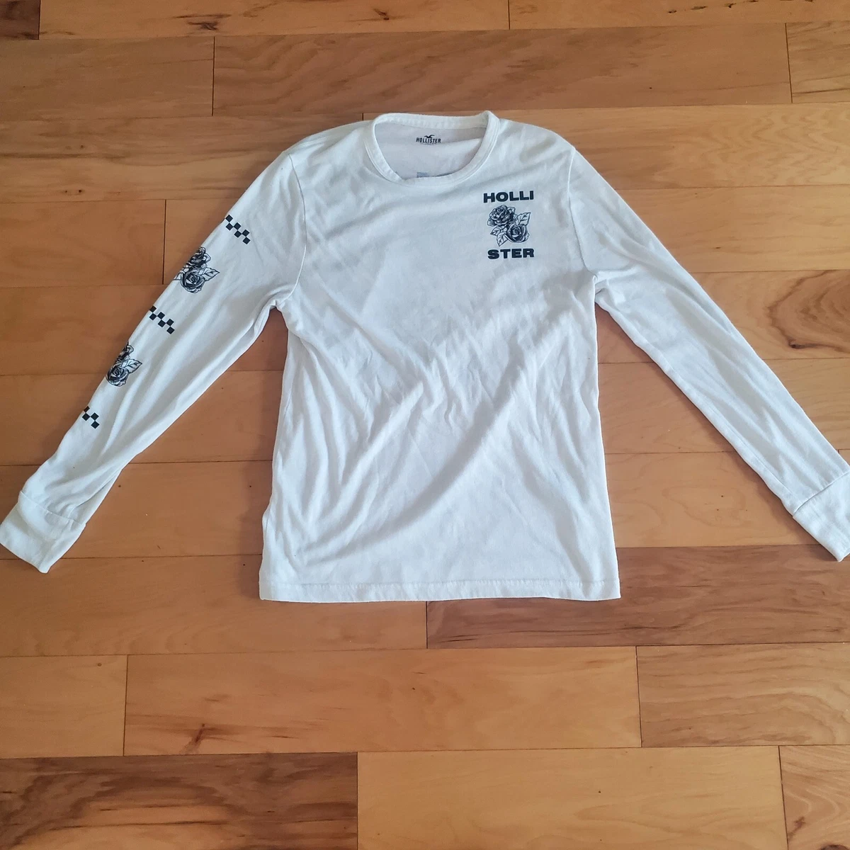 Hollister white long sleeve shirt new arrivals