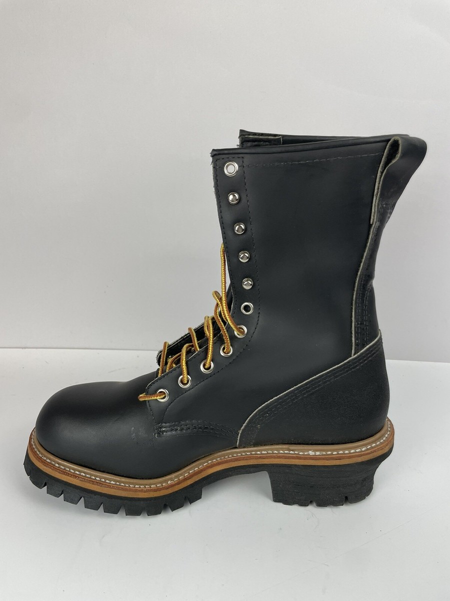 RED WING 2218 Steel Toe Black Logger Boots / Work Boots  display picture 1