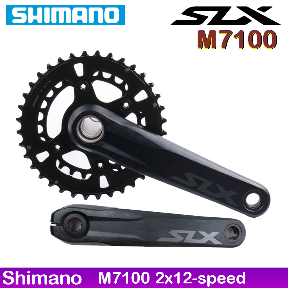 Shimano SLX M7100 Crankset 36-26T Double Chainring 2x12 Speed