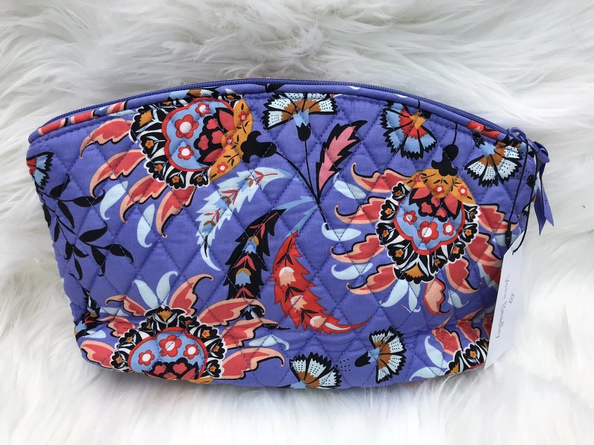 NEW VERA BRADLEY GRAND TRAVEL COSMETIC BAG MURAL GARDEN