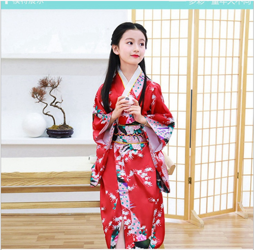 Vestidos vintage tradicionales japoneses a la parrilla kimono yukata haori para niños yukata eBay