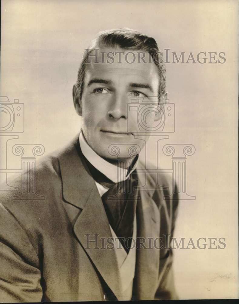 Press Photo Tall & handsome actor Randolph Scott stars in 