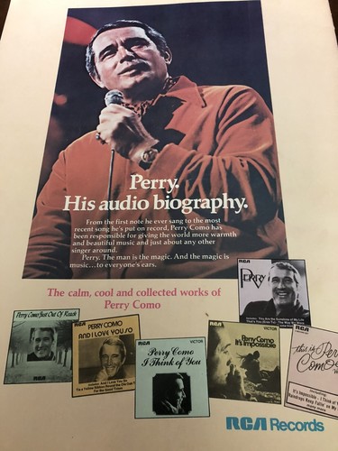 Perry Como Starlight Musicals Souvenir Concert Program Vintage 1980 RCA Playbill - Picture 4 of 9