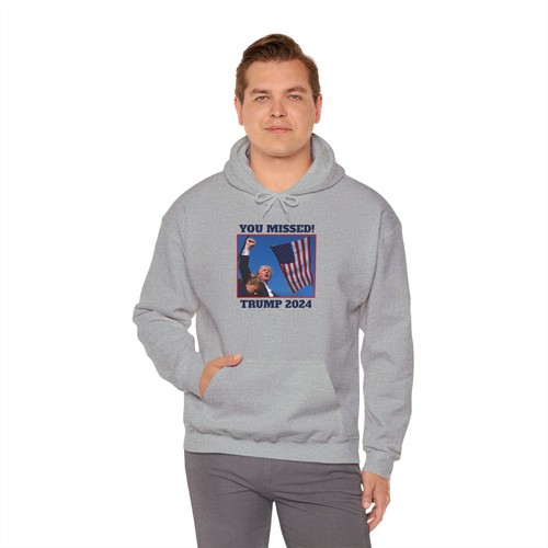 You Missed! Trump 2024 Hoodie, Donald Trump Sweatshirt, Butler PA Rally, MAGA - Picture 26 of 58