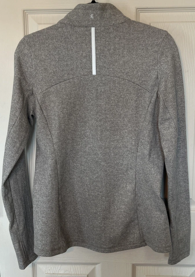 Chaqueta Kyodan Exterior Cuello Simulado Tejido Suave Largo Slv Sudadera Atlética Pequeña Foto 4 de 4