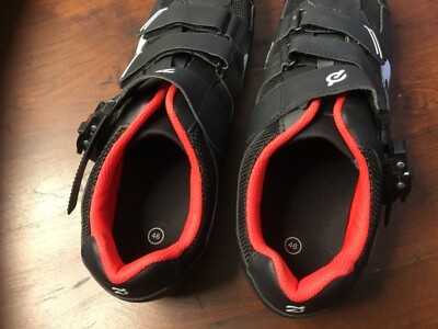 Chaussures De Cyclisme Peloton - Taille EU 46 / US 12, Noir, à Crampons 3 Trous, Homme