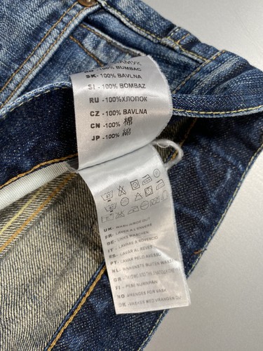 Jeans uomo Edwin denim giapponese taglia W34 L34 blu D204 - Foto 12 di 16