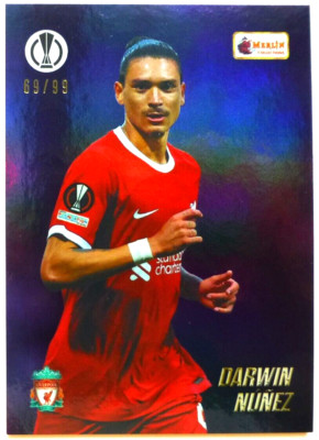 TCS 2322 Topps Merlin Heritage Card Collection 2023/24 Darwin Nunez Lim. 69/99