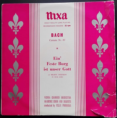 Bach - Ein Feste Burg, Cantata No. 80, PROHASKA, EQUILUZ, VCO, Nixa BLP 308 MONO
