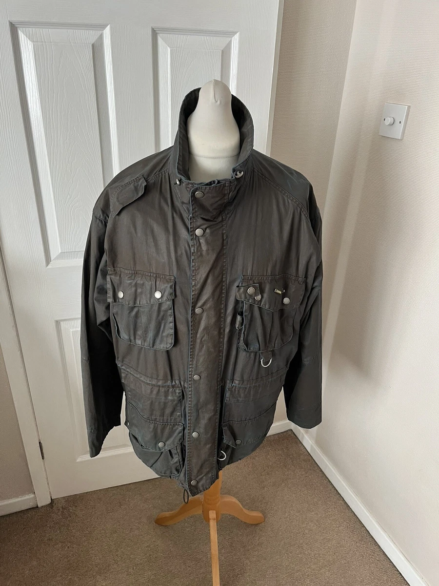 Men’s Grey Barbour Dryfly Fishing Jacket Size XXL